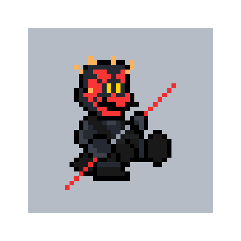 pixelart mario mosaïc streetart starwars darthmaul sith