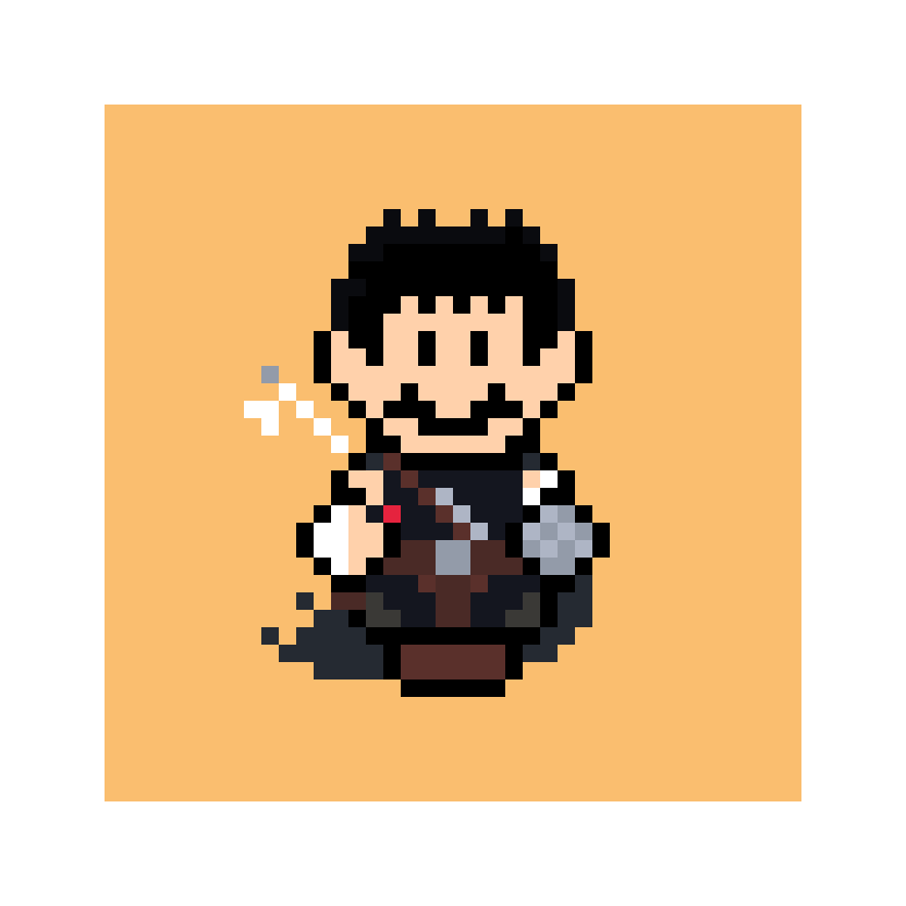 pixelart mario mosaïc streetart guts berserk