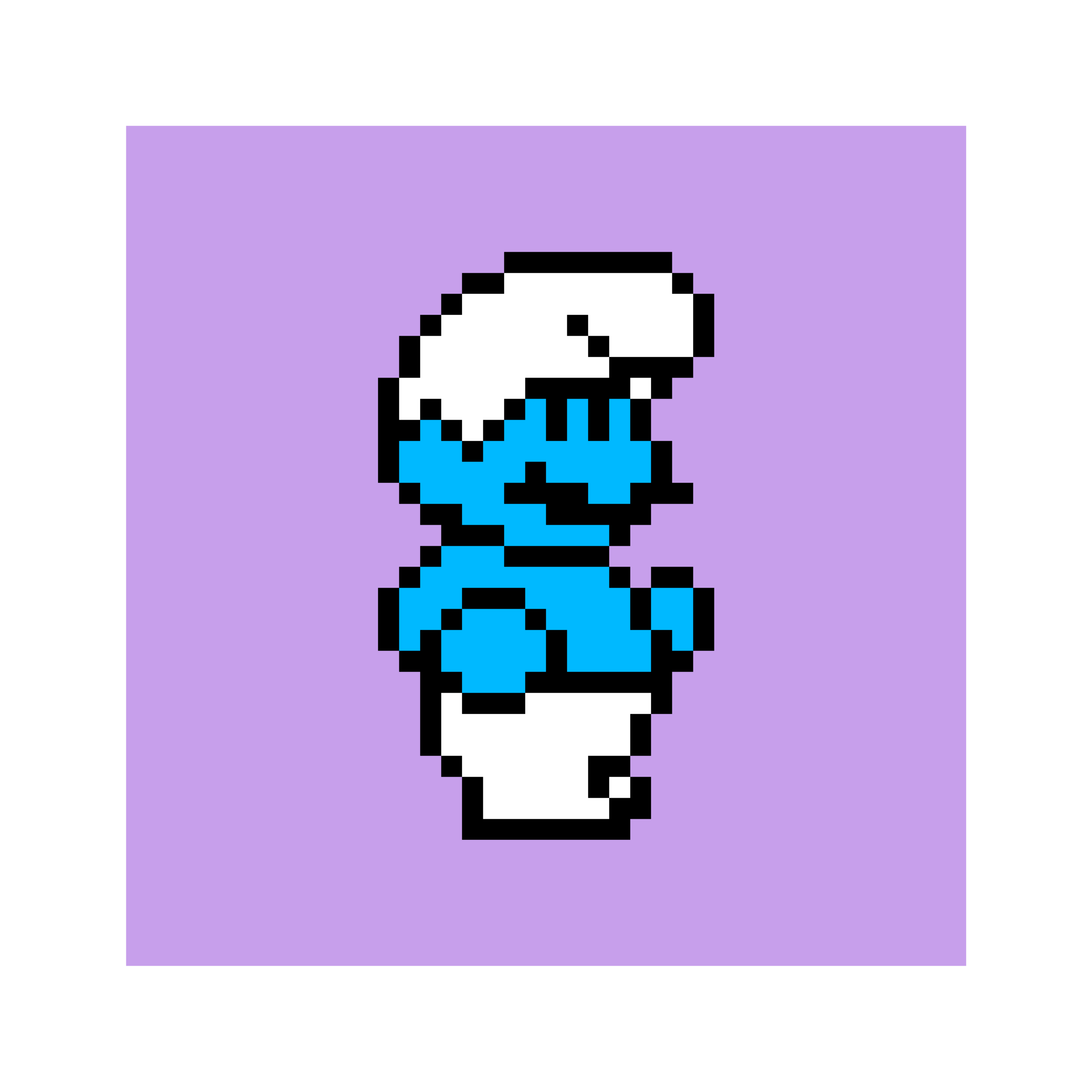 Mario The Smurfs schtroumpfs pixel art
